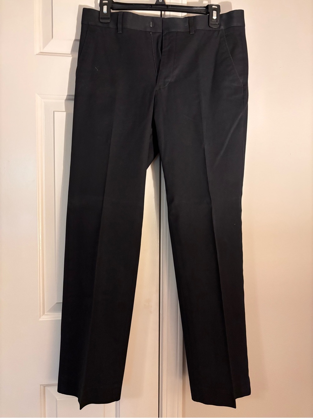 Express Men's Black Dress Pants - Tailored Straight Leg